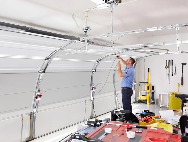 Garage door cable repair service by Bridgeport Garage Door Repair in Bridgeport