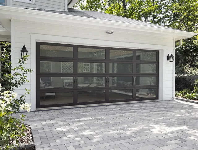 Bridgeport Garage Door Repair design specialist presenting custom garage door options to Bridgeport homeowner