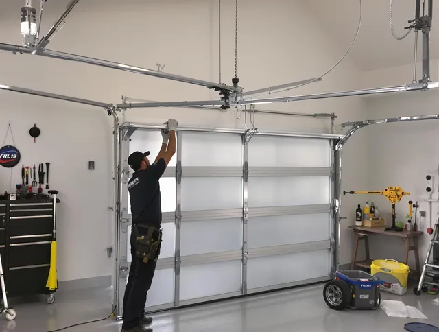 Bridgeport Garage Door Repair certified team performing precision garage door installation in Bridgeport
