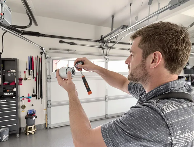 Garage door opener repair service by Bridgeport Garage Door Repair in Bridgeport