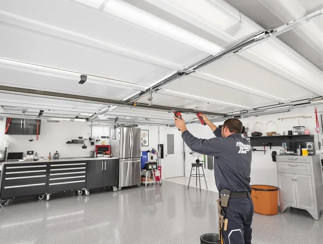 Overhead garage door repair service by Bridgeport Garage Door Repair in Bridgeport