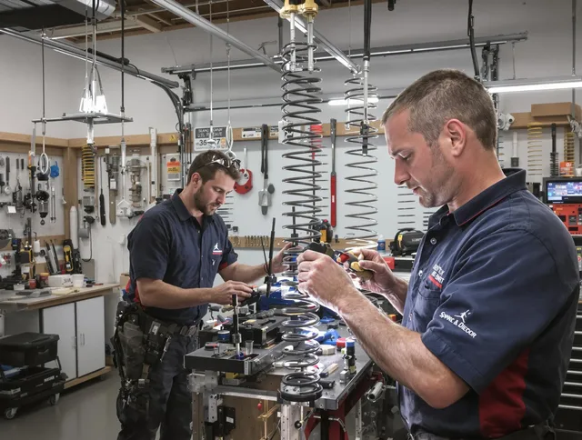 Garage door spring repair service by Bridgeport Garage Door Repair in Bridgeport