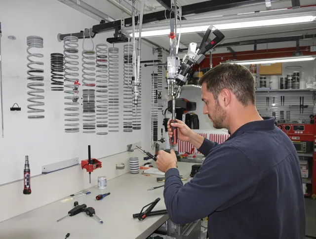 Bridgeport Garage Door Repair safety certified technician performing precision spring replacement in Bridgeport